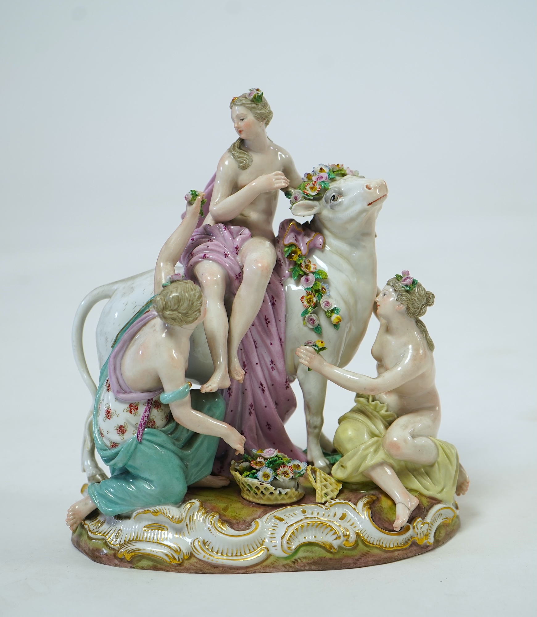 A Meissen group of Europa and the Bull, late 19th century